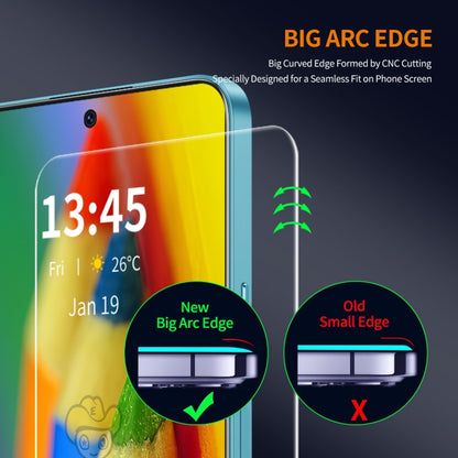 For Google Pixel 9 Pro XL 10pcs ENKAY 9H Big Arc Edge High Aluminum-silicon Tempered Glass Film - Google Tempered Glass by ENKAY | Online Shopping UK | buy2fix