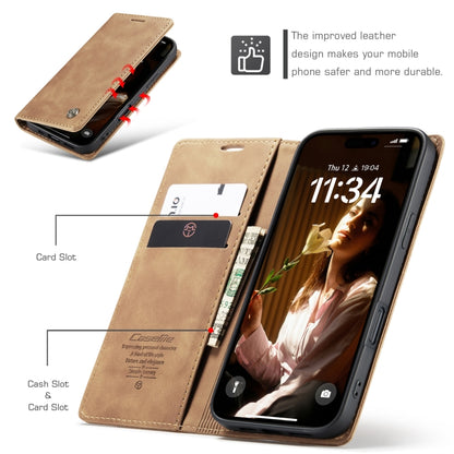 For iPhone 16 Pro Max CaseMe 013 Multifunctional Horizontal Flip Leather Phone Case(Coffee) - iPhone 16 Pro Max Cases by CaseMe | Online Shopping UK | buy2fix