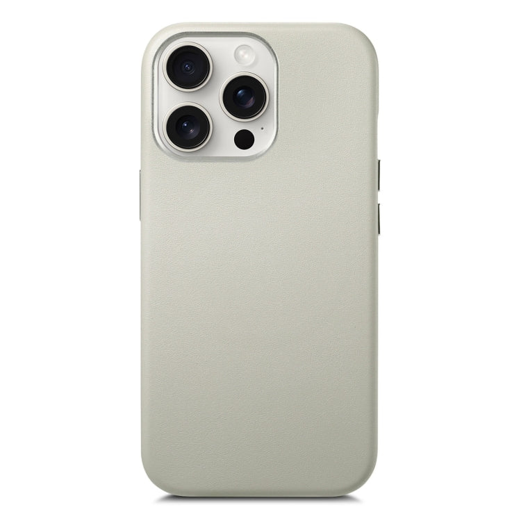 For iPhone 16 Pro Electroplated Metal Button Shockproof Phone Case(White) - iPhone 16 Pro Cases by buy2fix | Online Shopping UK | buy2fix