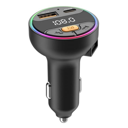 C9S QC3.0 PD 30W Charger FM Transmitter Multifunctional Bluetooth Car MP3 Player - Bluetooth Car Kits by buy2fix | Online Shopping UK | buy2fix