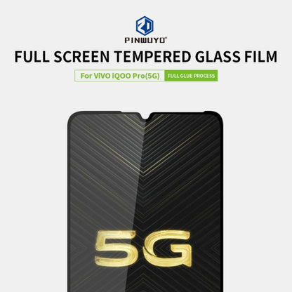 PINWUYO 9H 2.5D Full Screen Tempered Glass Film for vivo iQOO Pro 5G(Black) - vivo Tempered Glass by PINWUYO | Online Shopping UK | buy2fix