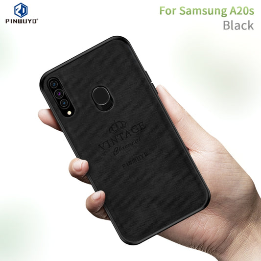 For Galaxy A20S PINWUYO Zun Series PC + TPU + Skin Waterproof And Anti-fall All-inclusive Protective Shell(Black) - Galaxy Phone Cases by PINWUYO | Online Shopping UK | buy2fix