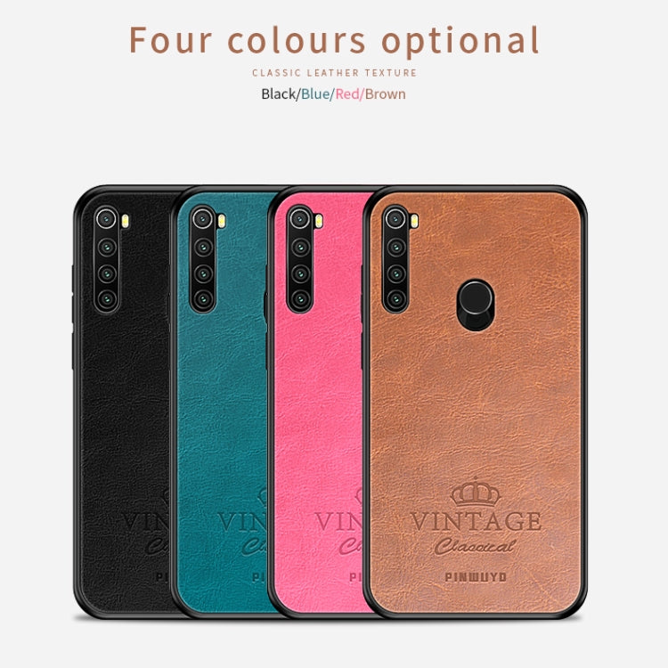 For Xiaomi RedMi Note 8 PINWUYO Pin Rui Series Classical Leather, PC + TPU + PU Leather Waterproof And Anti-fall All-inclusive Protective Shell(Black) - Xiaomi Cases by PINWUYO | Online Shopping UK | buy2fix