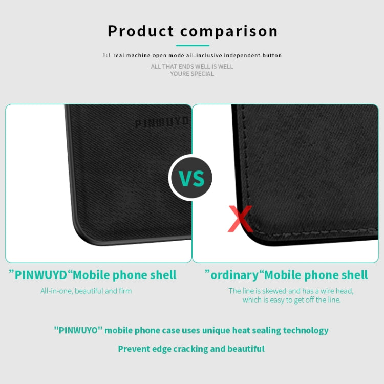 For Huawei Nova 6 SE PINWUYO Zun Series PC + TPU + Skin Waterproof And Anti-fall All-inclusive Protective Shell(Black) - Huawei Cases by PINWUYO | Online Shopping UK | buy2fix