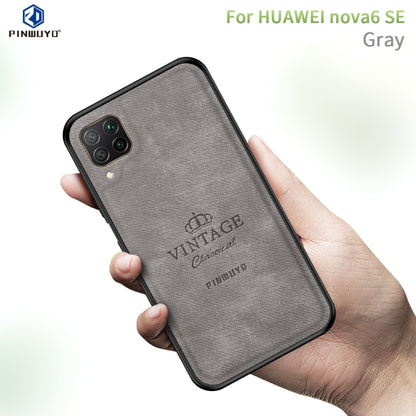 For Huawei Nova 6 SE PINWUYO Zun Series PC + TPU + Skin Waterproof And Anti-fall All-inclusive Protective Shell(Grey) - Huawei Cases by PINWUYO | Online Shopping UK | buy2fix