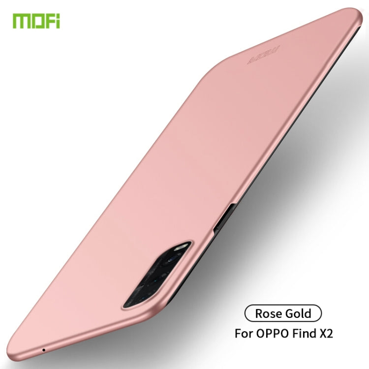 For OPPO Find X2 MOFI Frosted PC Ultra-thin Hard Case(Rose gold) - OPPO Cases by MOFI | Online Shopping UK | buy2fix