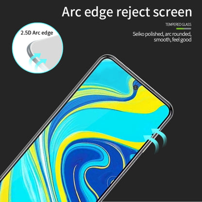 For RedMi Note9 pro PINWUYO 9H 2.5D Full Screen Tempered Glass Film(Black) -  by PINWUYO | Online Shopping UK | buy2fix