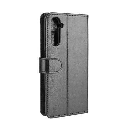 For OPPO Realme 6 R64 Texture Single Horizontal Flip Protective Case with Holder & Card Slots & Wallet& Photo Frame(Black) - Realme Cases by buy2fix | Online Shopping UK | buy2fix