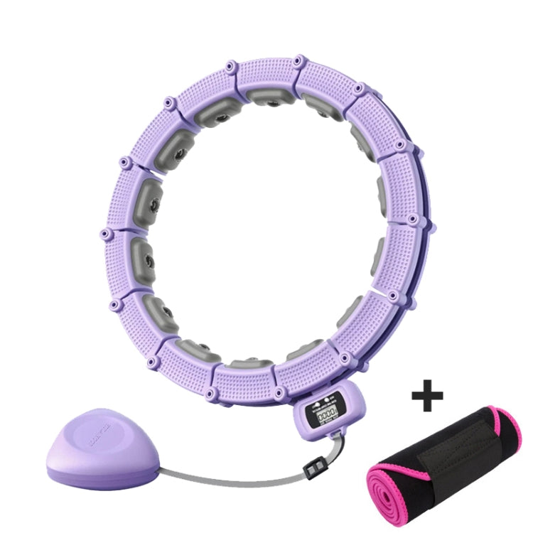 Smart Abdominal Ring Waist Trainer Magnet Massage Loss Weight Exercise Equipment With Belt Purple(18 Knots) - Fitness Circles by buy2fix | Online Shopping UK | buy2fix