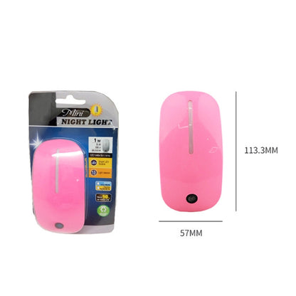 A66 Mouse Type LED Intelligent Light Control Night Light, Plug:UK Plug(Pink) - Sensor LED Lights by buy2fix | Online Shopping UK | buy2fix