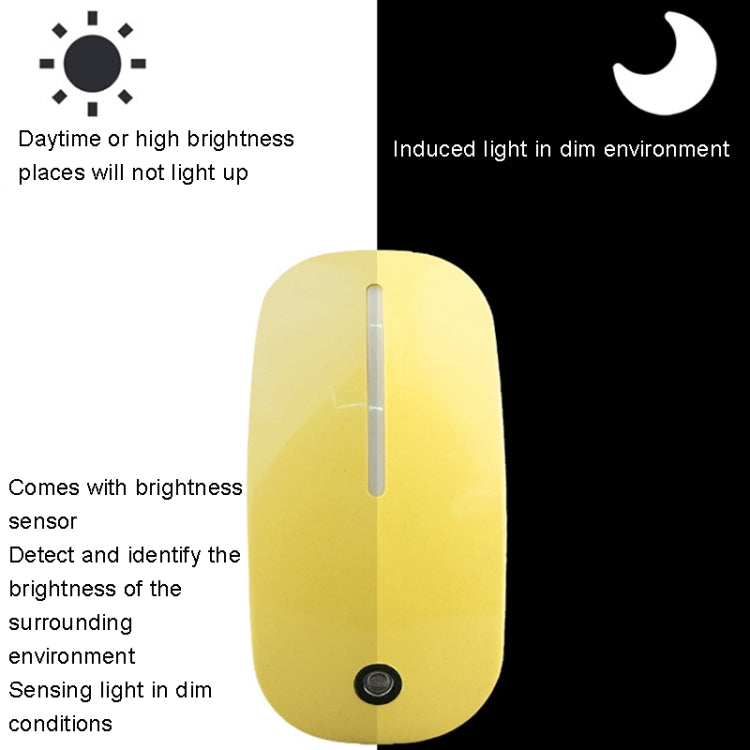 A66 Mouse Type LED Intelligent Light Control Night Light, Plug:UK Plug(Blue) - Sensor LED Lights by buy2fix | Online Shopping UK | buy2fix