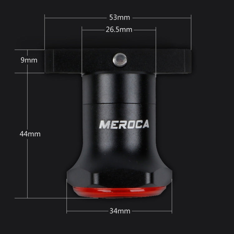 MEROCA MX2 Smart Sensor Brake Tail Light Mountain Bike Light USB Charging Road Bike Night Riding Tail Light, Color:Seat Cushion Installation Gold Pink - Taillights by buy2fix | Online Shopping UK | buy2fix