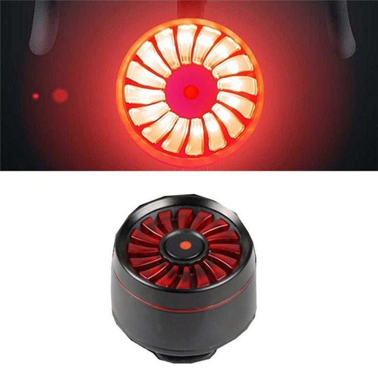 Bicycle Smart Sensor Brake Light USB Tail Light Warning Light(Black) - Taillights by buy2fix | Online Shopping UK | buy2fix
