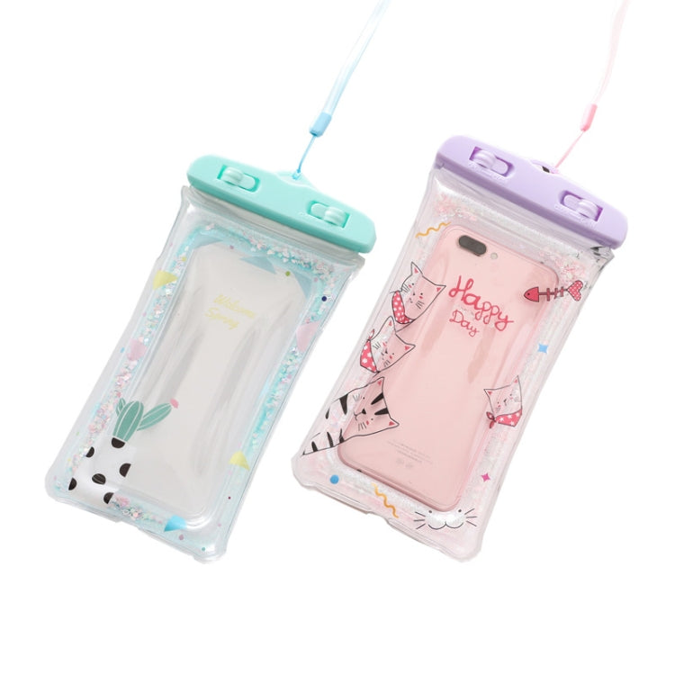 5 PCS Cartoon Transparent Swimming Inflatable Air Bag Floating Mobile Phone Waterproof Bag, Random Color Delivery - Waterproof Bag by buy2fix | Online Shopping UK | buy2fix