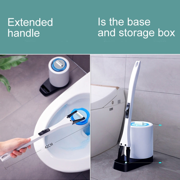 Disposable Toilet Brush Set Simple Disposable Cleaning Brush Household With Cleaning Liquid Toilet Brush With 50 Cleaning Heads - Cleaning Tools by buy2fix | Online Shopping UK | buy2fix