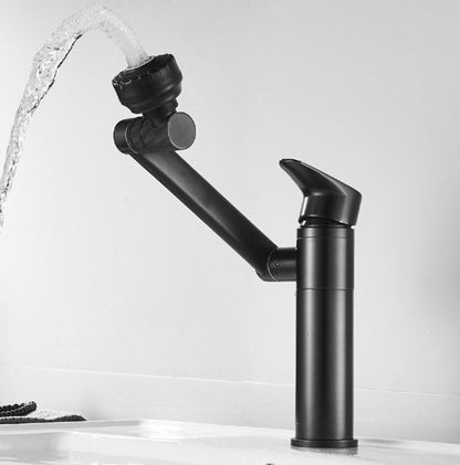 Universal Swivel Faucet Bathroom Hot & Cold Dual-Out Mode Faucet, Specification: Short HT-99528 - Faucets & Accessories by buy2fix | Online Shopping UK | buy2fix