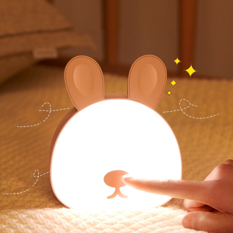 Cute Rabbit Night Light USB Charging Bedroom Bedside Sleeping Eye Protection Lamp(Blue) - Night Lights by buy2fix | Online Shopping UK | buy2fix