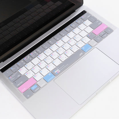 JRC English Version Colored Silicone Laptop Keyboard Protective Film For MacBook Pro 13.3 inch A1278(Soothing Color) - Keyboard Protector by JRC | Online Shopping UK | buy2fix