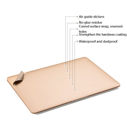 JRC Laptop Film Computer Top Shell Body Protection Sticker For MacBook Air 11.6 inch A1370 / A1465(Champagne Gold) - Protector Sticker by JRC | Online Shopping UK | buy2fix