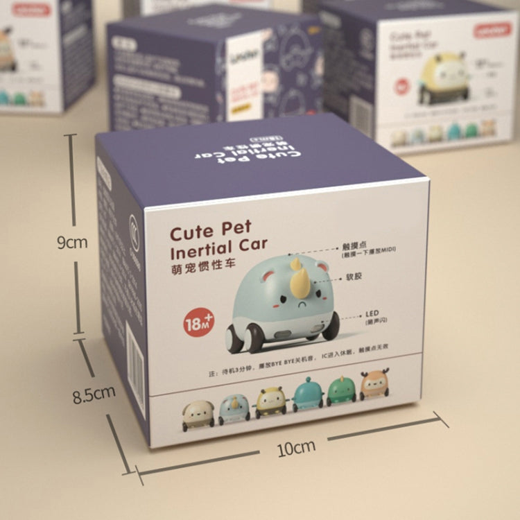Cartoon Cute Pet Pull Back Car Children Mini Puzzle Inertia Car Toy(Bee) - Electronic Pets by buy2fix | Online Shopping UK | buy2fix