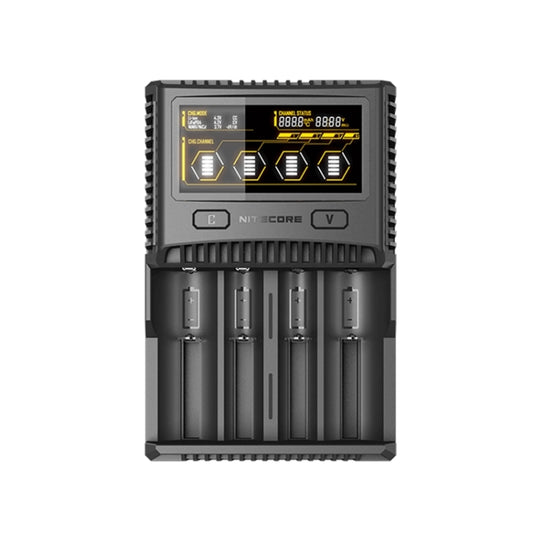 NITECORE 4-Slot Smart LCD Fast Charger, Model: SC4(UK Plug) - Charger & Converter by buy2fix | Online Shopping UK | buy2fix