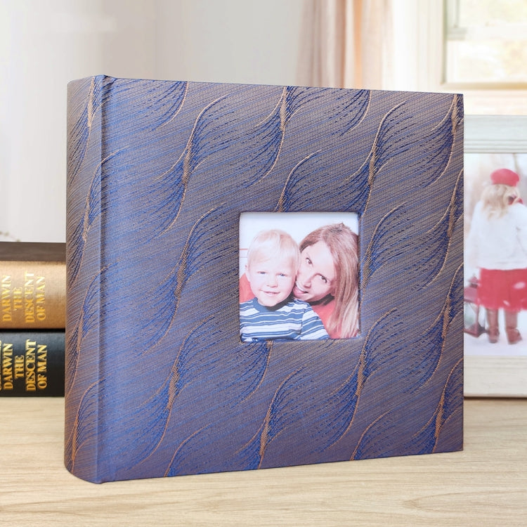 4R 6 Inch 200 Sheets Cloth Photo Album Baby Growth Memorial Album Interstitial Album(Purple Blue) - Photo Albums & Photo Frames by buy2fix | Online Shopping UK | buy2fix