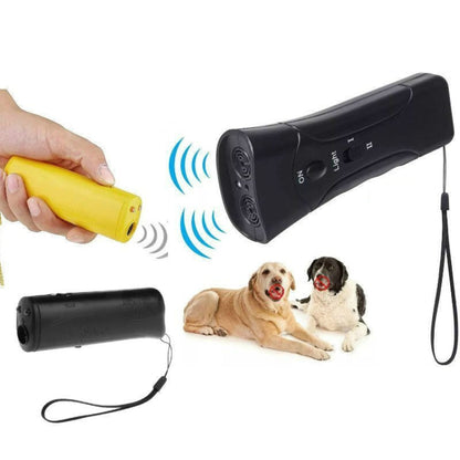LED Flashlight Ultrasonic Dog Repeller Portable Dog Trainer, Colour: Single-headed Black(Colorful Package) - Training Aids by buy2fix | Online Shopping UK | buy2fix