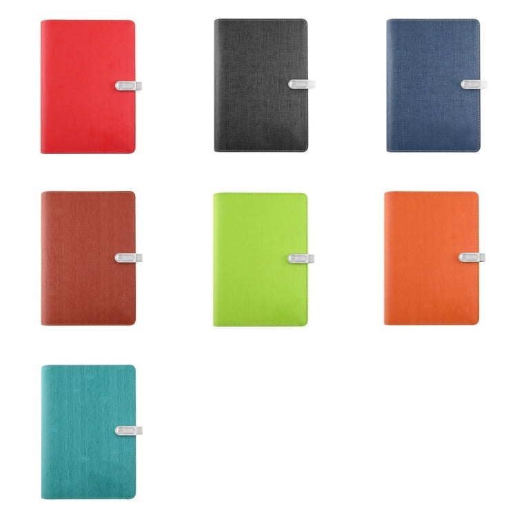 A5 Three-Dimensional Leather Pattern Notebook Set With 16GB U Disk, Specification: U Disk Style(Sky Blue) - Notebooks by buy2fix | Online Shopping UK | buy2fix