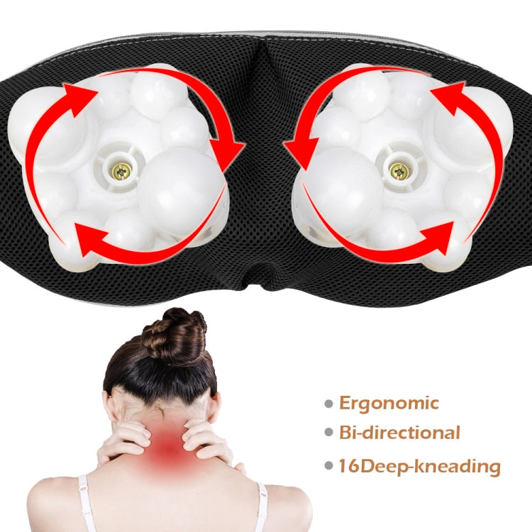 6 Keys Kneading Massage Shawl Cervical Massager, Specification: EU Plug(Black) - Massage & Relaxation by buy2fix | Online Shopping UK | buy2fix