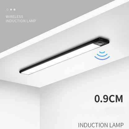 Intelligent Automatic Human Body Induction Wireless LED Lamp 40cm(Silver + Warm Light) - Sensor LED Lights by buy2fix | Online Shopping UK | buy2fix