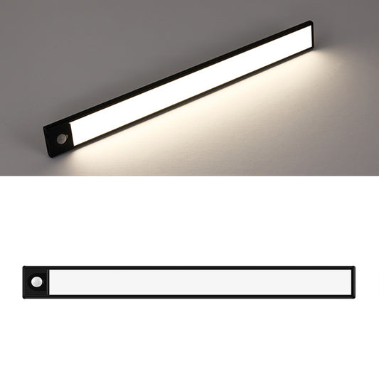 Intelligent Automatic Human Body Induction Wireless LED Lamp 80cm(Black + Neutral Light) - Sensor LED Lights by buy2fix | Online Shopping UK | buy2fix