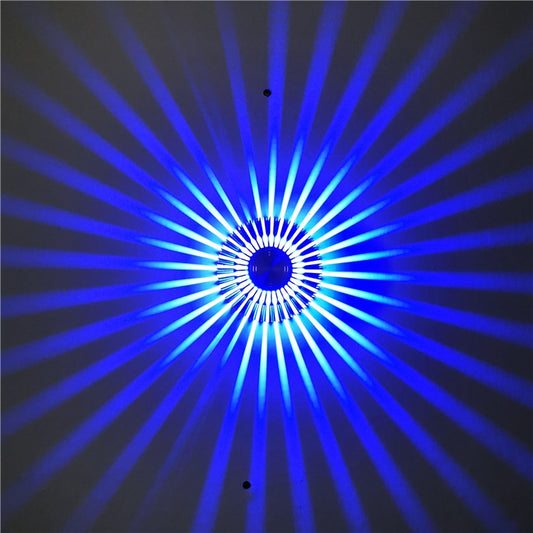 LED Aluminum Aisle Light Sunflower Corridor Lamp Decorative Light, Power source: Invisible Installation 1W(Blue) - Novelty Lighting by buy2fix | Online Shopping UK | buy2fix