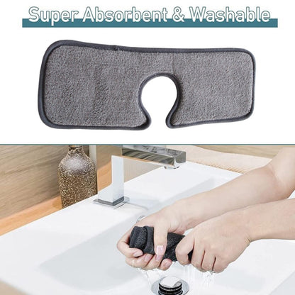 Basin Drain Pad Absorbent Dry Cleaning Pad Fiber Towel Water Mat Color Random Delivery, Size: 38x13.5cm - Bath Mats by buy2fix | Online Shopping UK | buy2fix