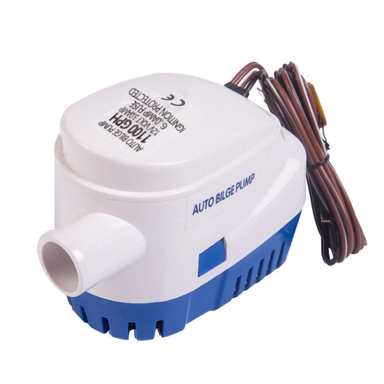 600GPH-24V Blue Automatic Bilge Pump Submersible Water Electric Pump For Yacht Marine Boat - Marine Accessories & Parts by buy2fix | Online Shopping UK | buy2fix