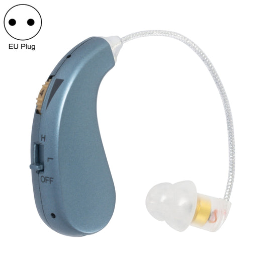 Portable Rechargeable Invisible Hearing Aid EU Plug(Blue) - Hearing Aids by buy2fix | Online Shopping UK | buy2fix
