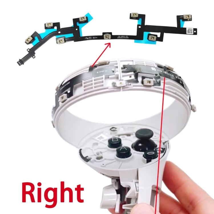 For Meta Quest 2 Locating Ring Flex Cable Right With Light -  by buy2fix | Online Shopping UK | buy2fix