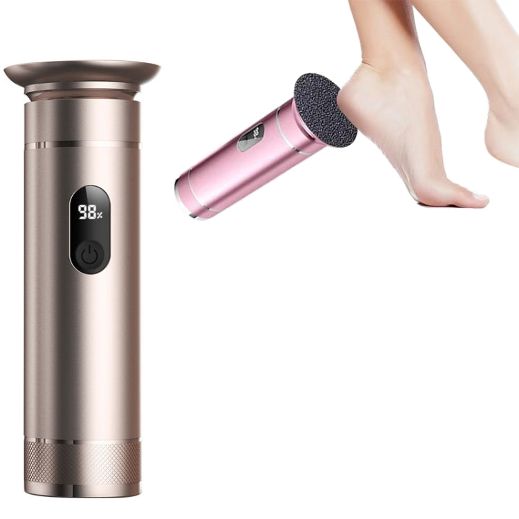 S-608 Smart Digital Display USB Charging Foot Grinder Exfoliating Electric Pedicure(Gold) - Grinding Tools & Accessories by buy2fix | Online Shopping UK | buy2fix