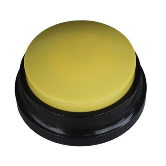 Pet Communication Button Dog Vocal Box Recording Vocalizer, Style: Recording Model(Yellow) - Training Aids by buy2fix | Online Shopping UK | buy2fix
