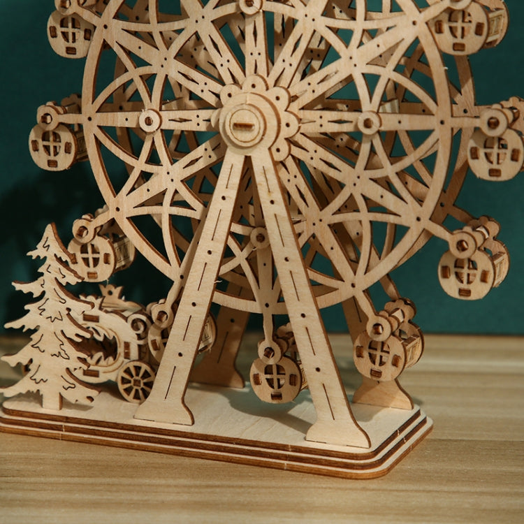 LG816 Ferris Wheel 3D Wooden Puzzle Children Educational Toys DIY Handmade Ornaments - Puzzle Toys by buy2fix | Online Shopping UK | buy2fix
