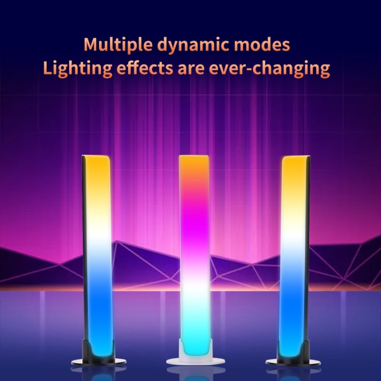 RGB Sound-controlled Rhythmic Response Lights Music Ambient LED Pick-up Lights Charging(Upgrade+APP Black) - Novelty Lighting by buy2fix | Online Shopping UK | buy2fix