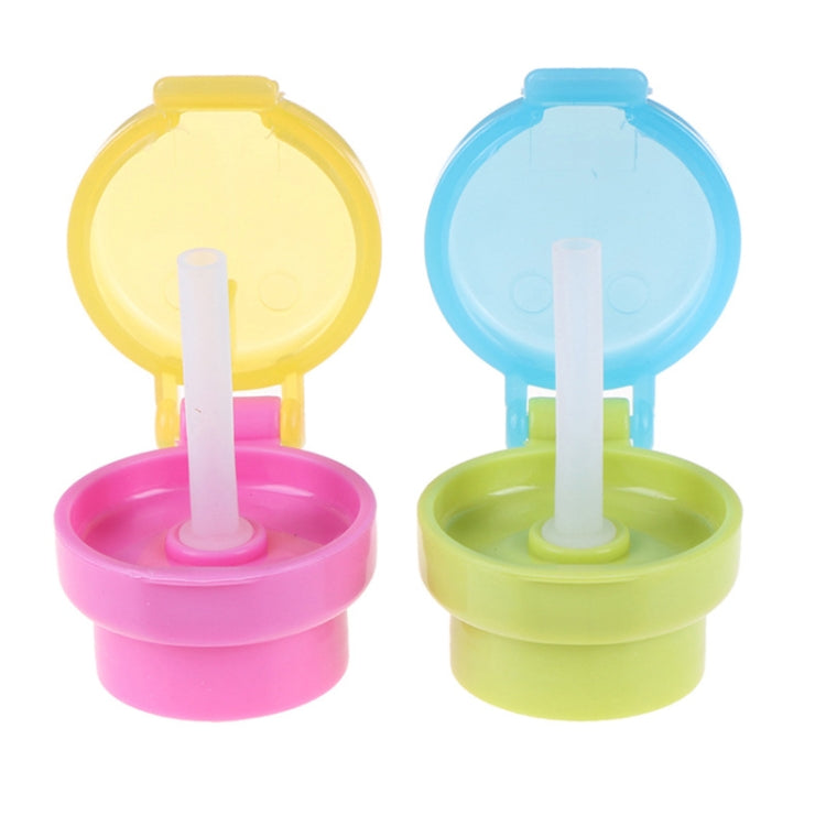 2pcs CJ07205 Baby Straw Lids Portable Drinking Straw Lids for Children(Green) - Drinking Tools by buy2fix | Online Shopping UK | buy2fix