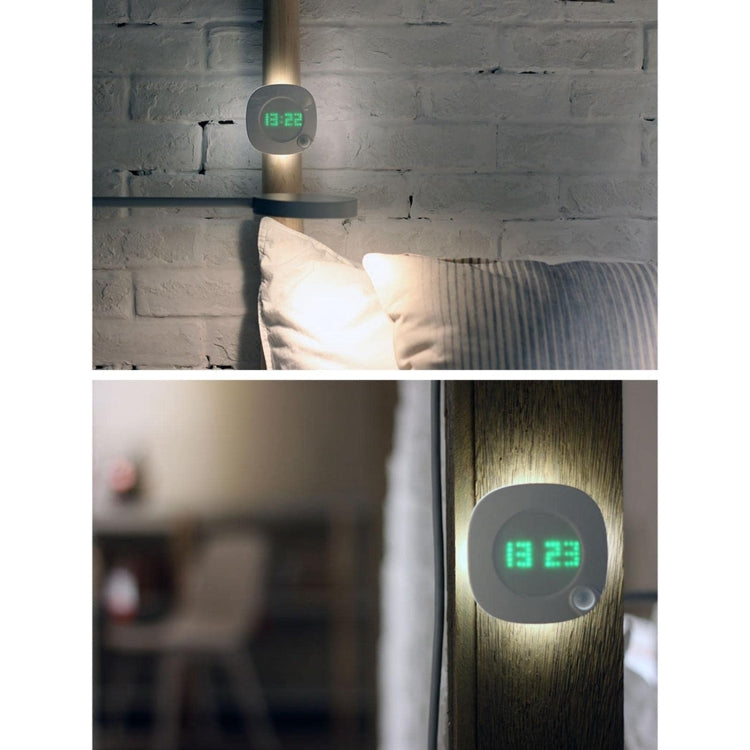 JMD-03 Human Body Infrared Sensor LED Night Light Wall Clock for Bathroom,Spec: Charging Model - Sensor LED Lights by buy2fix | Online Shopping UK | buy2fix