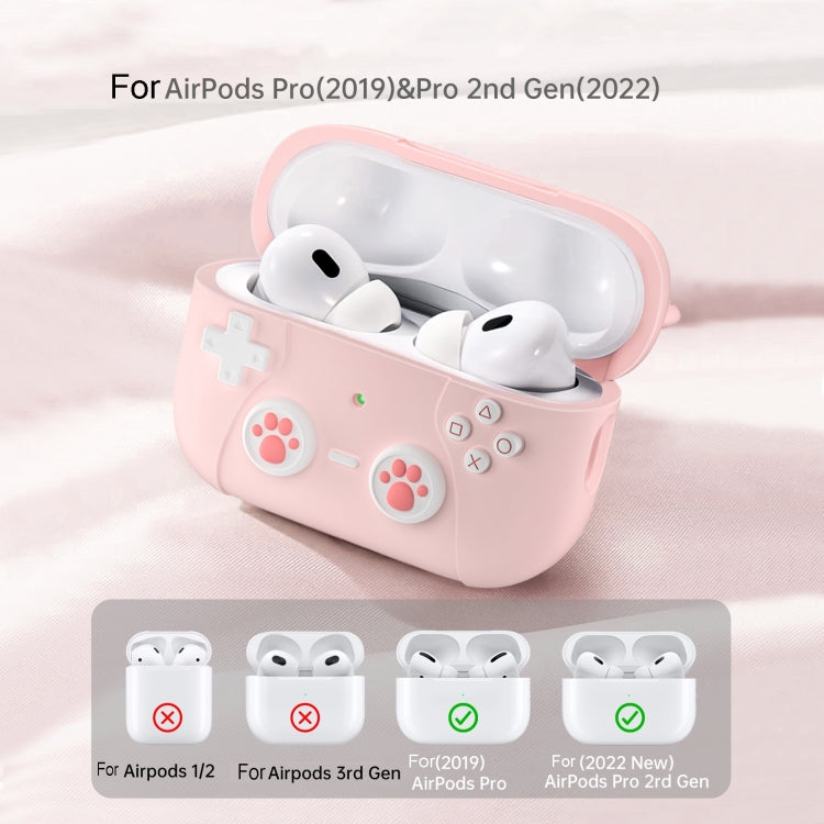 For AirPods 3 Earphone Silicone Protective Case Cat Claw Cover(Light Purple) - For AirPods 3 by buy2fix | Online Shopping UK | buy2fix