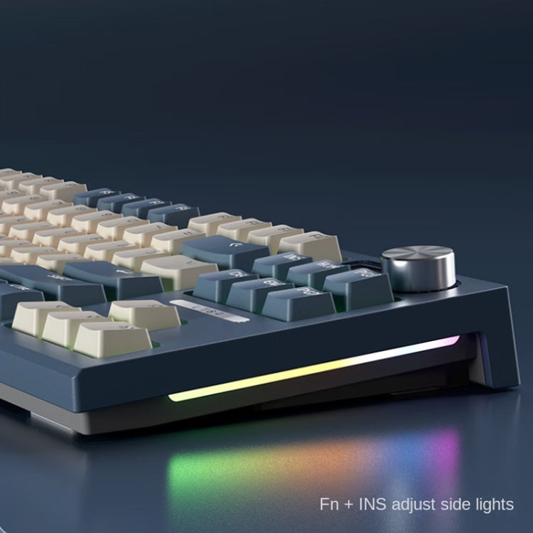 LANGTU LT84 Mechanical Luminous Keyboard, Style: Wired Single-mode Silver Gray Shaft (Daybreak) - Wired Keyboard by LANGTU | Online Shopping UK | buy2fix