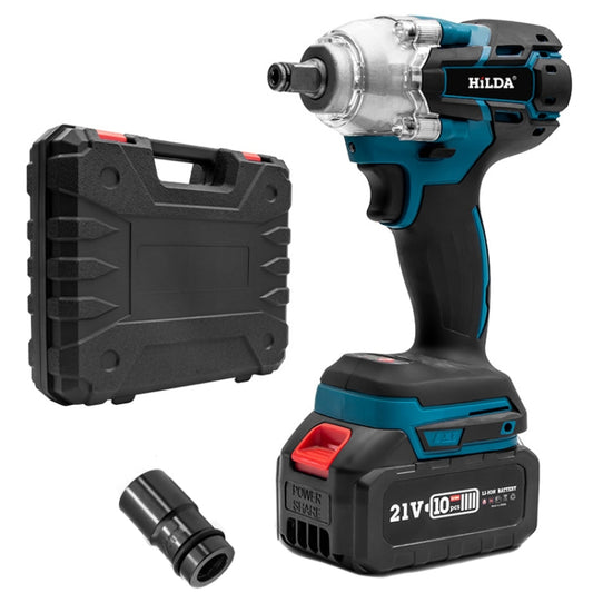 HILDA Motorized Wrenches Lithium Repair Parts With 22mm Socket, US Plug, Model: Blue With 1 Battery+1 Charger(3000mAh) - Screws by HILDA | Online Shopping UK | buy2fix