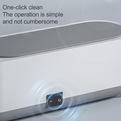 Multifunctional Ultrasonic Cleaner Jewelry Glasses Lenses Cleaning Machine, Spec: Dry Battery Powered Gray - Ultrasonic Cleaner by buy2fix | Online Shopping UK | buy2fix