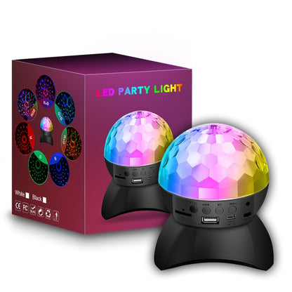 Home LED Magic Ball Lights Bounce Ambient Lamps Room Sound Lights Balls, Color: Charging Model Black(RGB Colorful 5W) - Stage Lighting by LIXINCORDA | Online Shopping UK | buy2fix