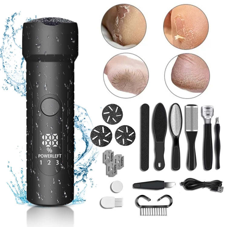 Electric Foot File Pedicure Kit Waterproof Feet Callus Remover, Spec: Kit 2  Black - Grinding Tools & Accessories by buy2fix | Online Shopping UK | buy2fix