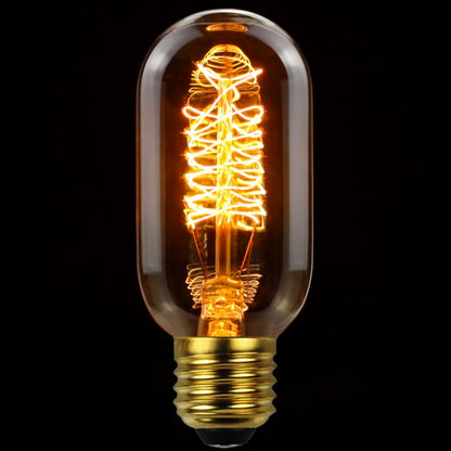 4pcs /Box T45 LED Lamp Fixture Illuminator Vintage Lights, Power: 220V 40W(Spiral Gold) - LED Blubs & Tubes by buy2fix | Online Shopping UK | buy2fix