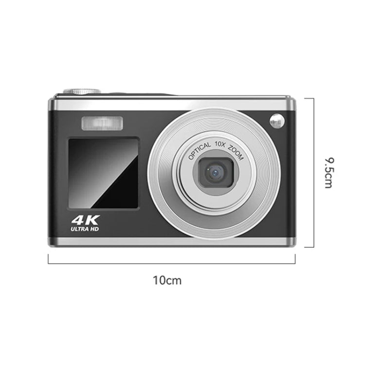 4K HD Optical Zoom Digital Camera 60MP Dual Screen Selfie Camera, No Memory(White) - Video Cameras by buy2fix | Online Shopping UK | buy2fix